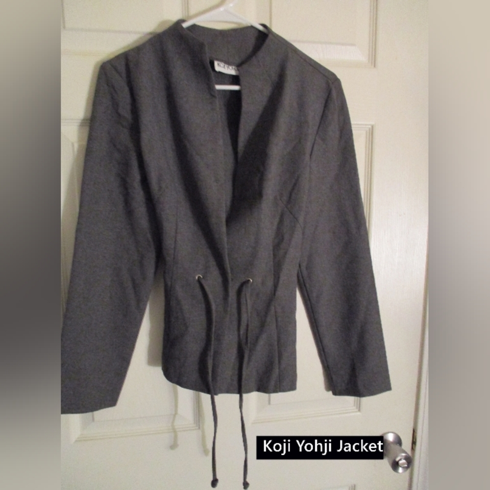 Vintage Koji Yohji Gray Belted Jacket- Vintage -Size: 9